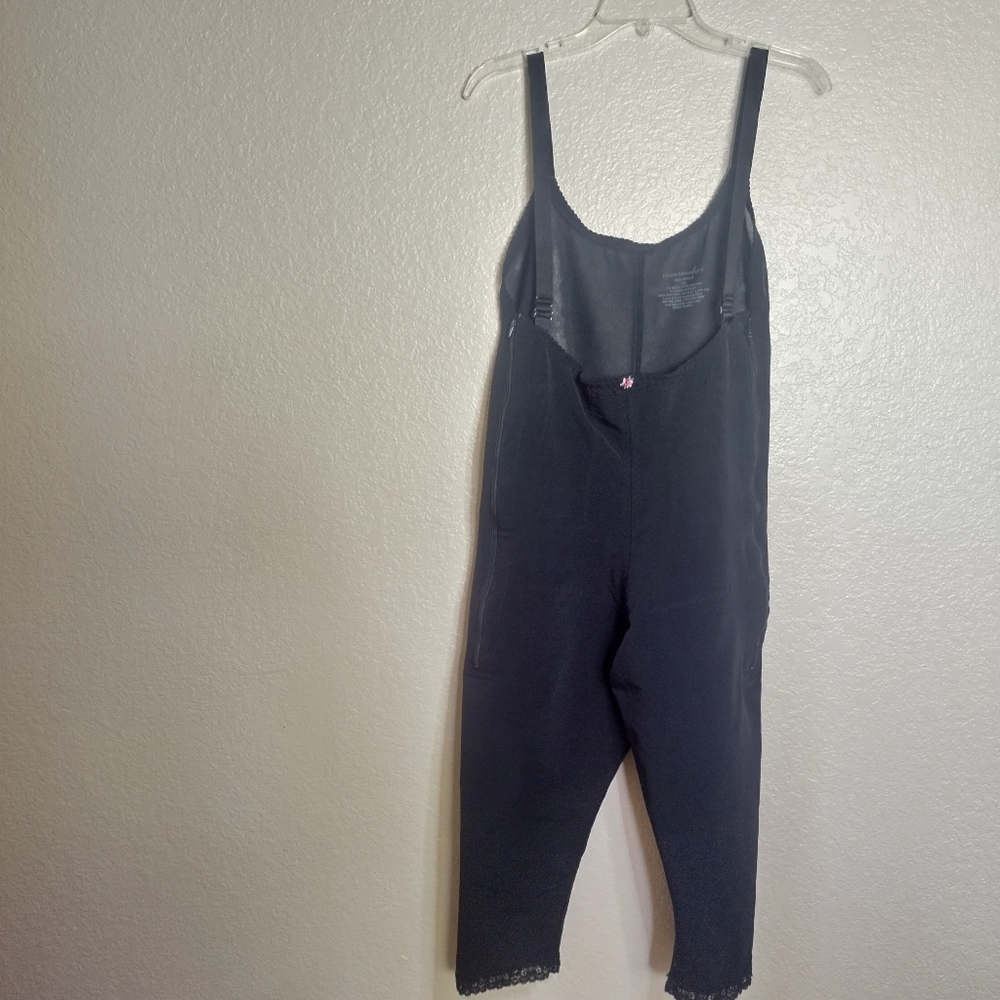 Design Veronique Zippered High-Back Body Girdle Post surgical Black Sz 3Xl